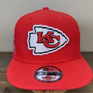 Kansas City Chiefs NFL 9Fifty New Era Hat Snapback Cap, One Size (Red)